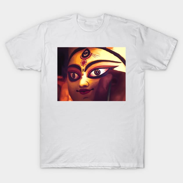 Durga Puja T-Shirt by Debbie's Art